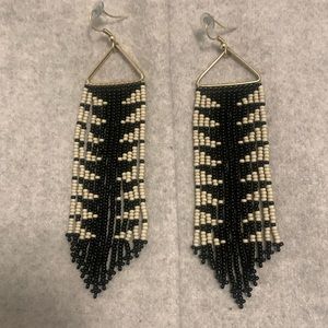 Ink and Alloy beaded earrings